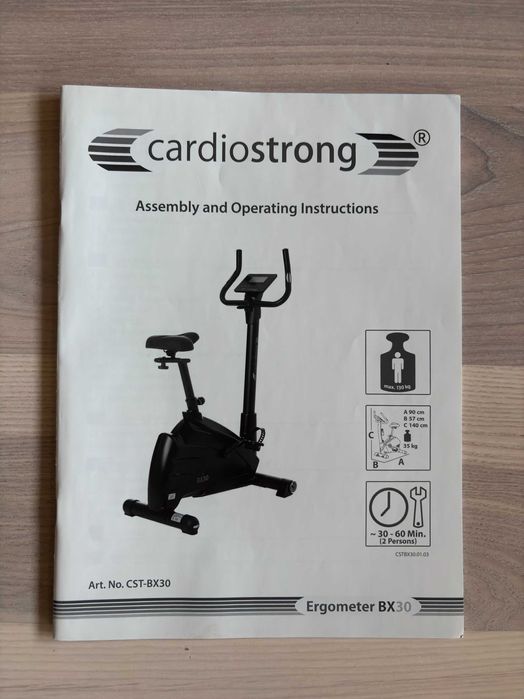 ROWER stacjonarny CARDIOSTRONG BX30 - tylko odbiór osobisty ŻOLIBORZ