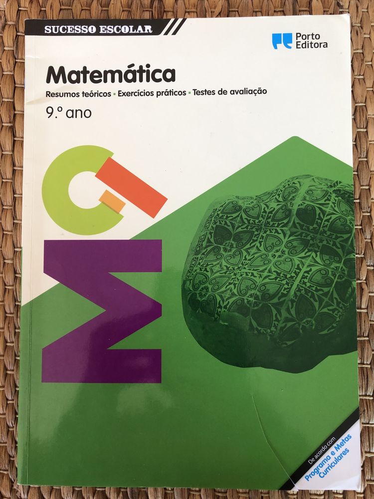 Livros de testes Matemática, Físico-Química e Ciências Naturais 9 Ano