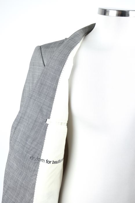 DRYKORN Чоловічий вовняний сірий піджак у клітинку. Оригінал. 50 (М)