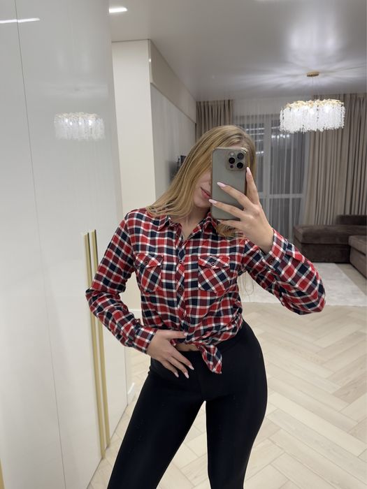 Рубашка в клітинку розмір S