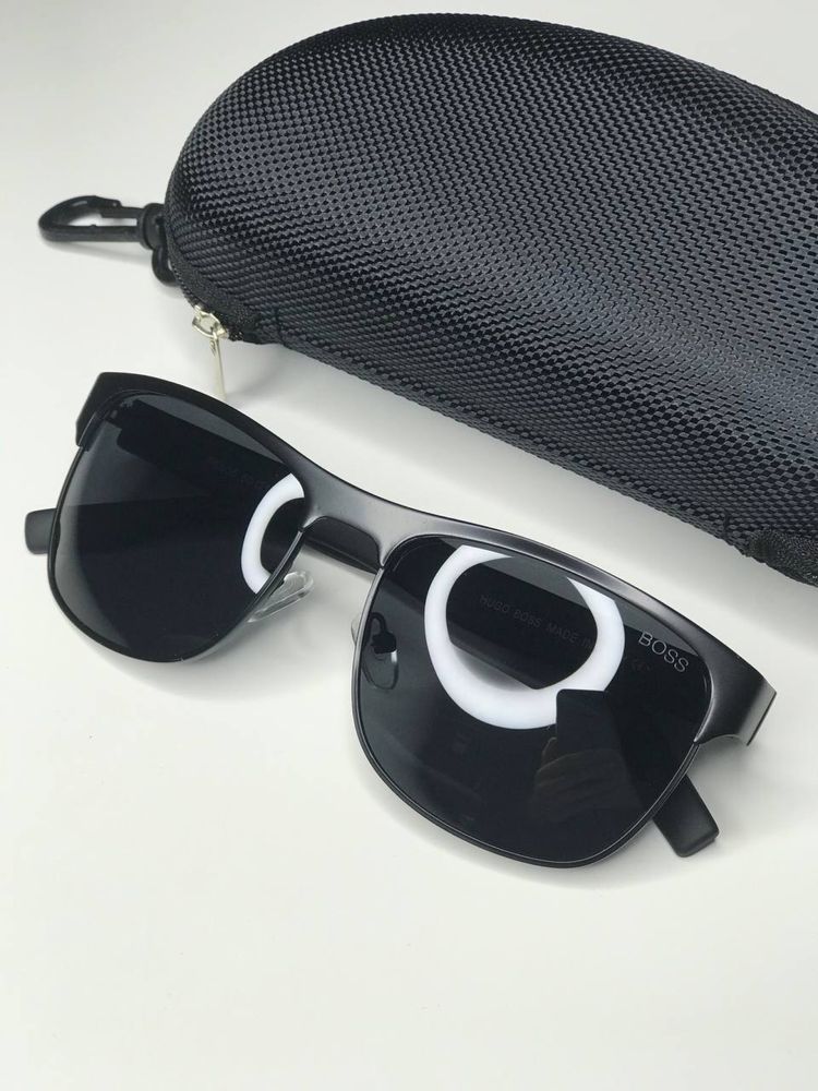 Мужские солнцезащитные очки HUGO BOSS Polaroid Хуго босс Черные поляри
