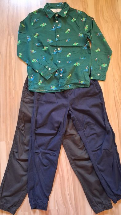 Koszula i spodnie firmy h&m, rozmiar 134/140