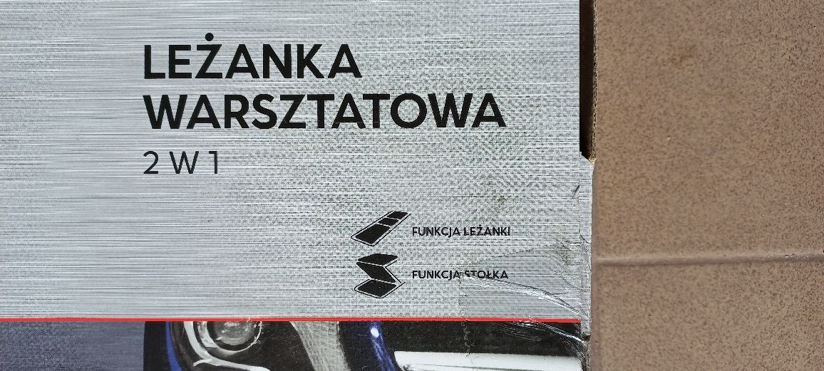 Leżanka warsztatowa - dwu funkcyjna  2 w 1