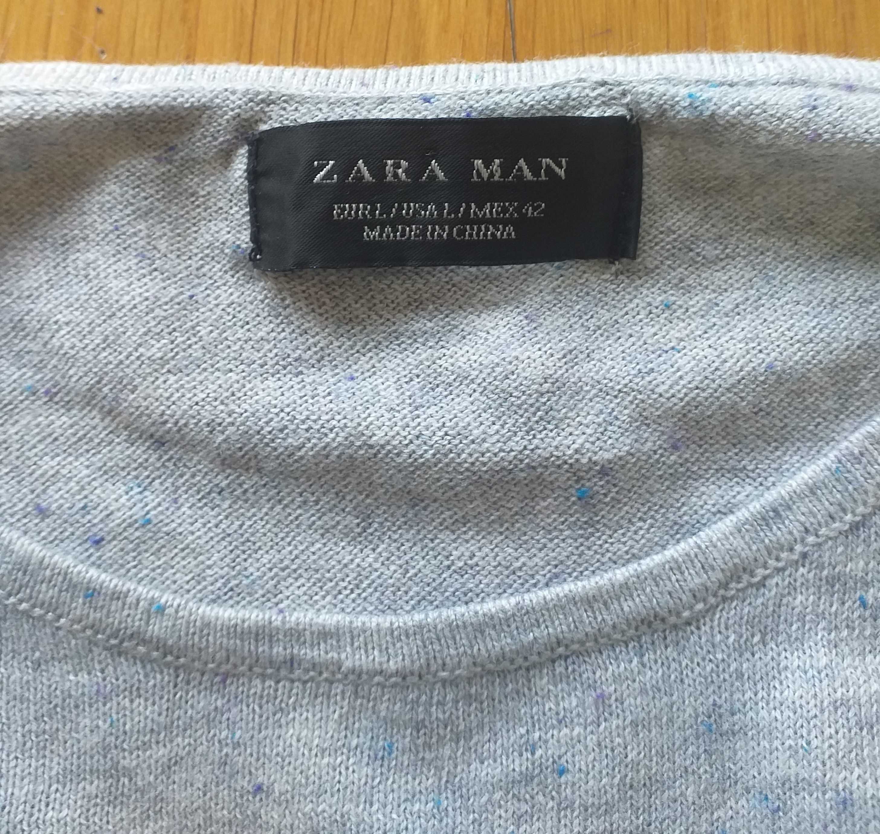 T-shirt Zara cinza claro, original, nova