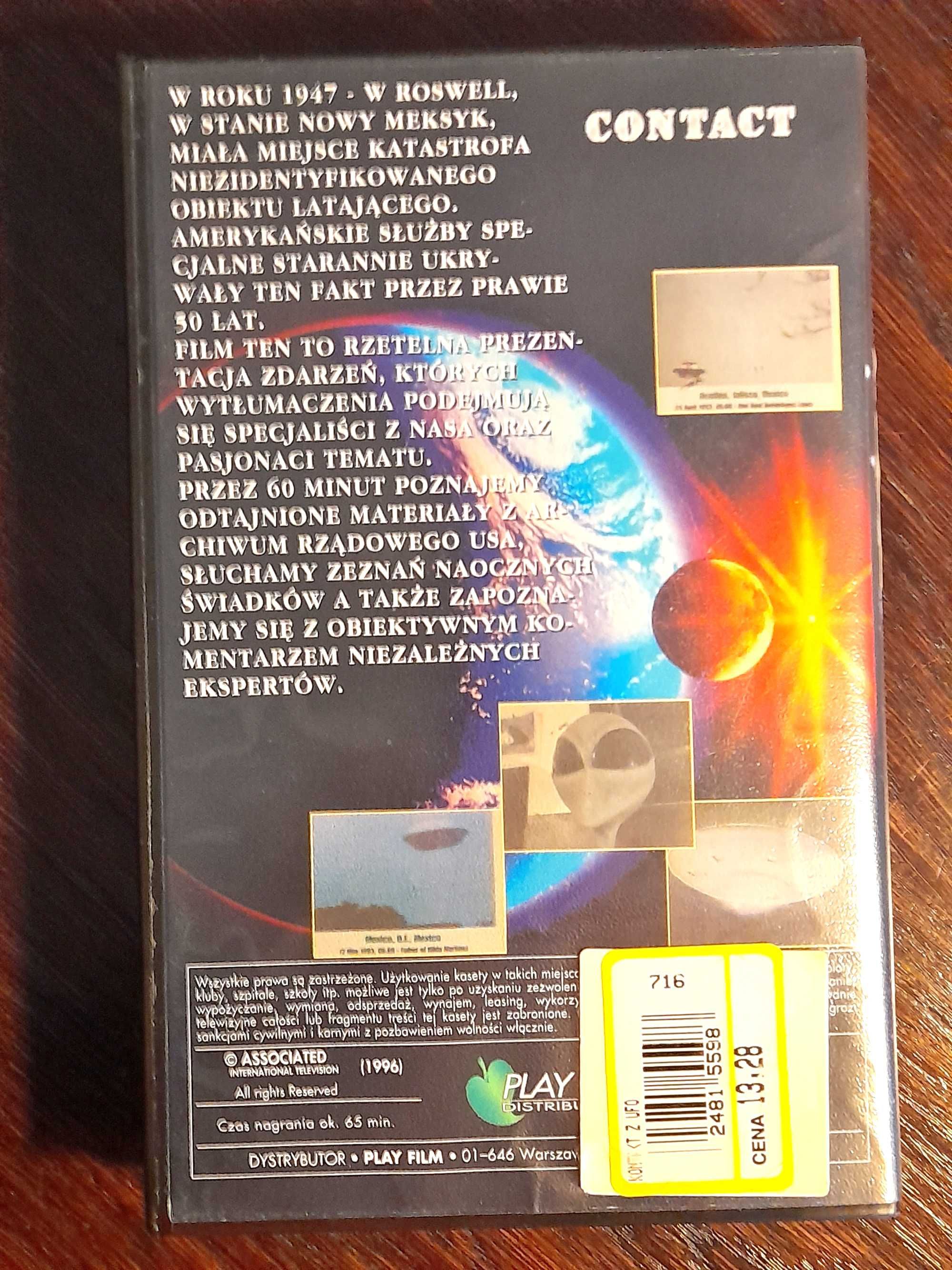 Kontakt z UFO - Niesamowite relacje naocznych świadków - kaseta VHS