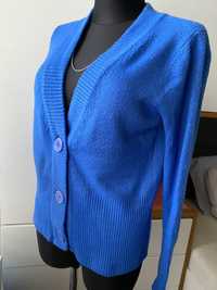 Sweter kardigan niebieski morski Gabriel bluzka Top bluza rozpinany