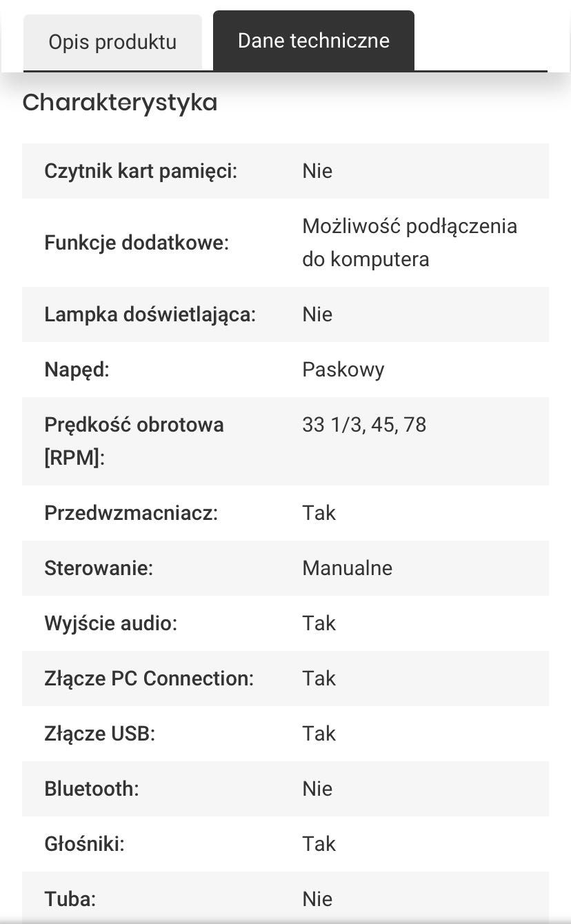 Gramofon DENVER VPL-120 Brązowy