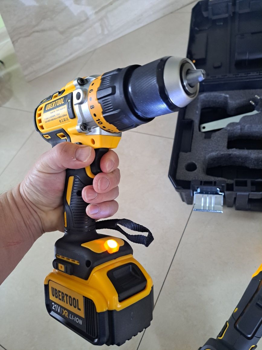 Szlifierka wkrętarka akumulatorowa udar 2x aku 6ah  UBERTOOL