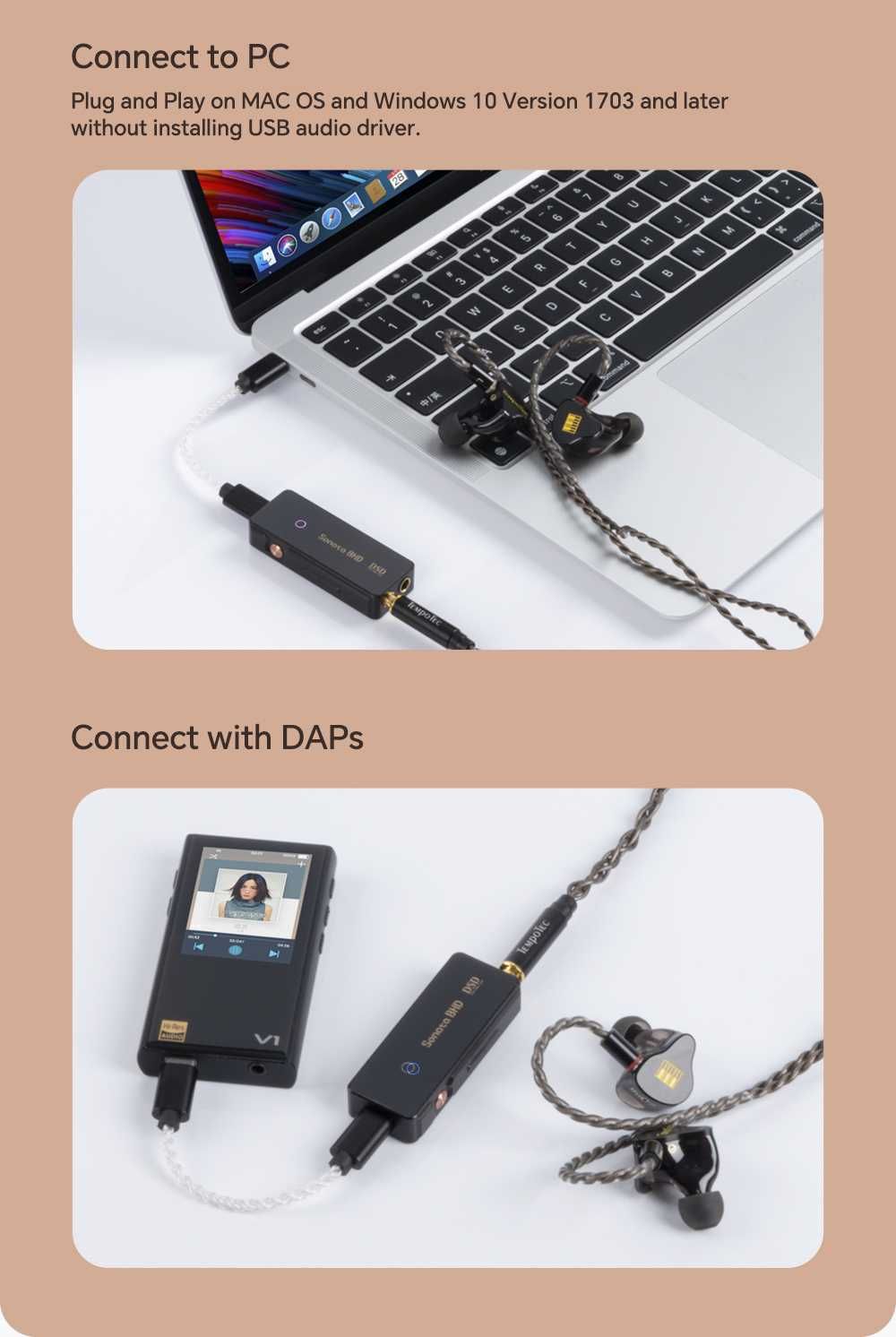 Tempo Tec Sonata BHD ANDROID/LIGTNING Wzmacniacz słuchawkowy DAC
