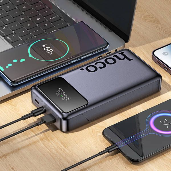 ПОВЕРБАНК зі швидкою зарядкою 65W 25000mAh HOCO Q40 є ОПТ, Дропшипінг