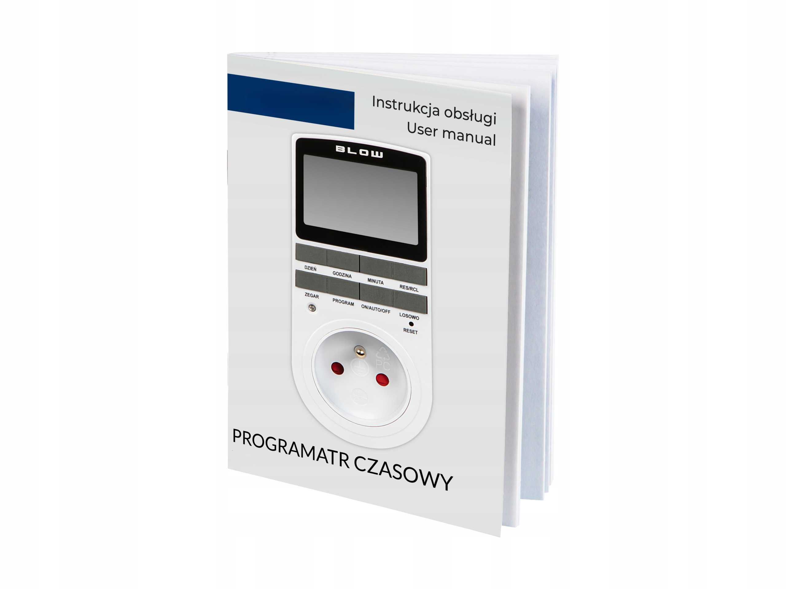 Cyfrowy Programator Czasowy Do Gniazdka 230V - Certyfikacja CE