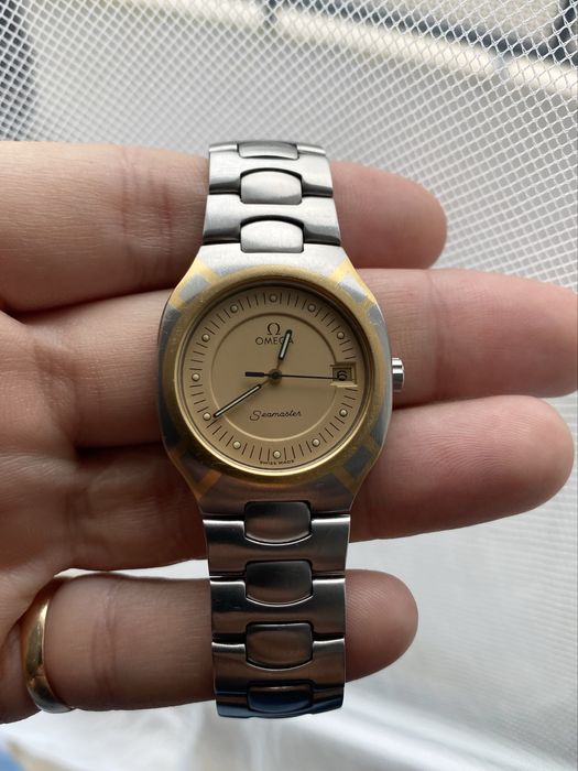 Omega Seamaster Polaris Quartz stal zloto