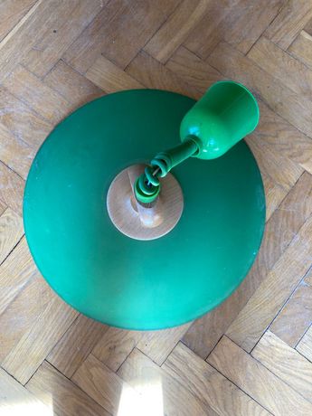 Lampa vintage zielona prl retro
