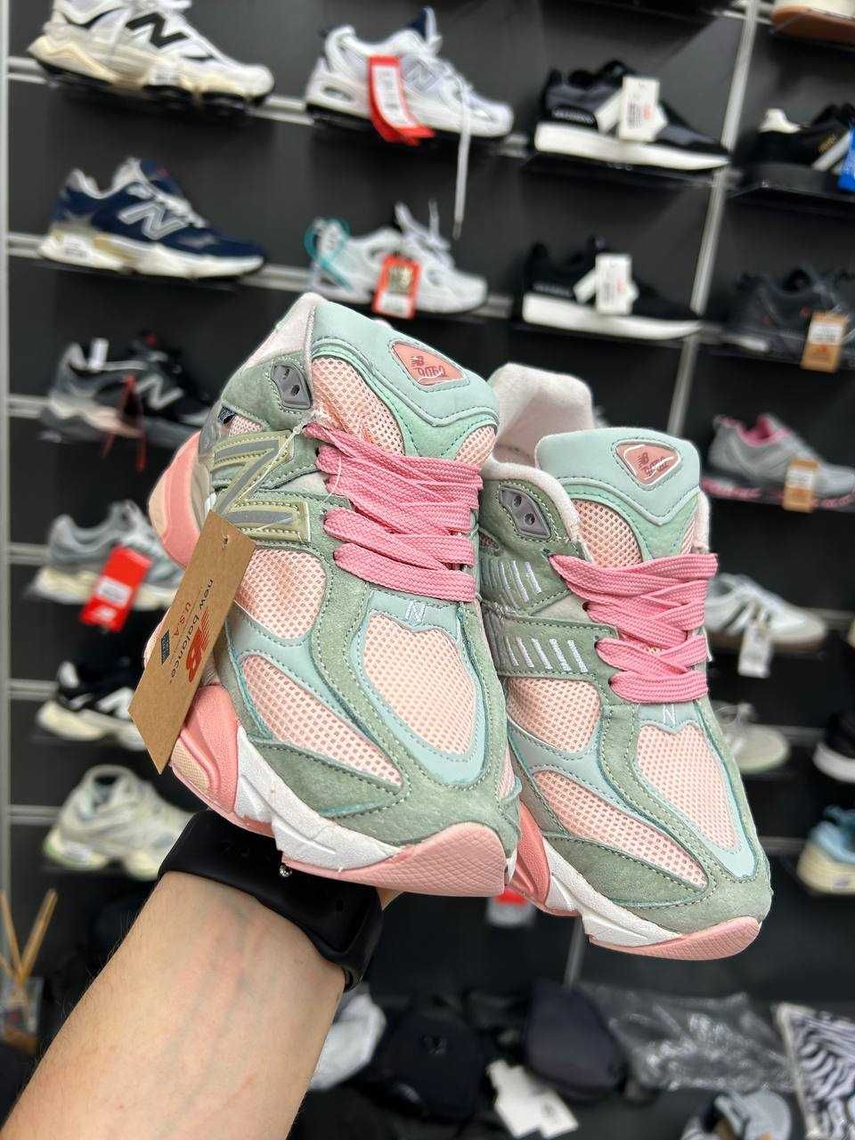 Жіночі кросівки New Balance 9060 Pink-Grey люксова якість (37-41)