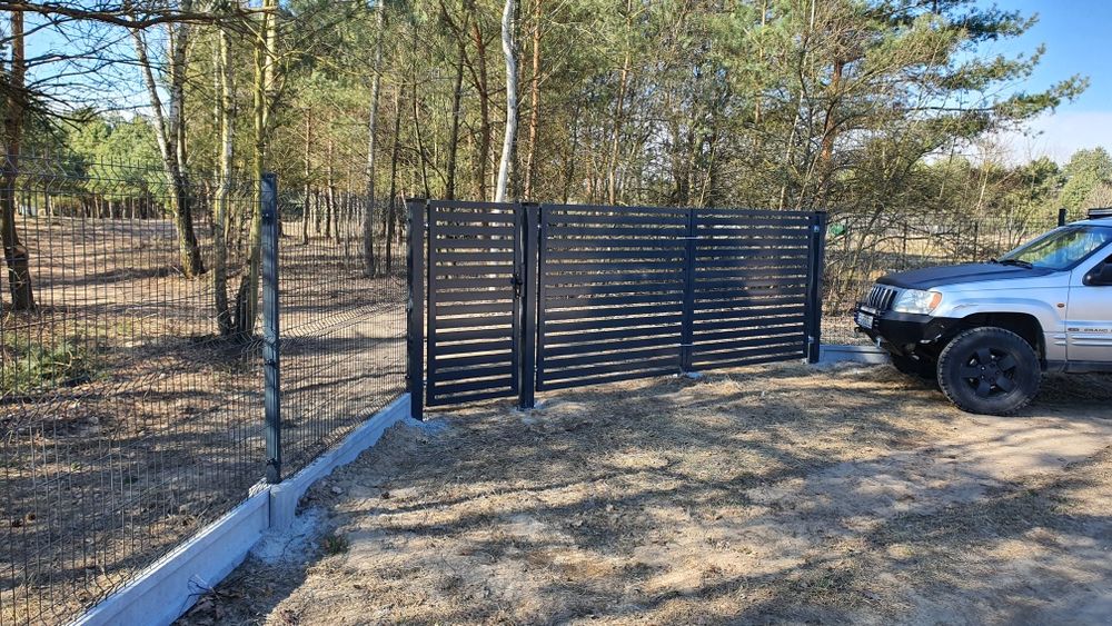 Ogrodzenie panelowe, siatka, palisadowe