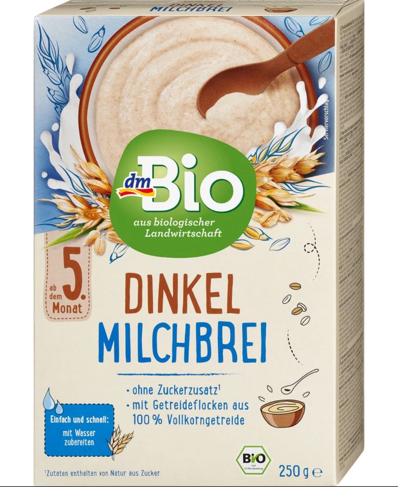 Каша DmBio Dinkel-Milchbrei від 5 місяців