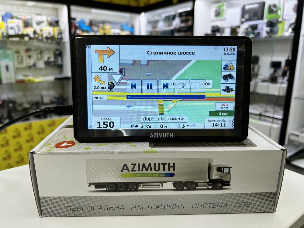 Azimuth Gps навигатор 702 pro 512 mb IGO primo EUROPE  Q04