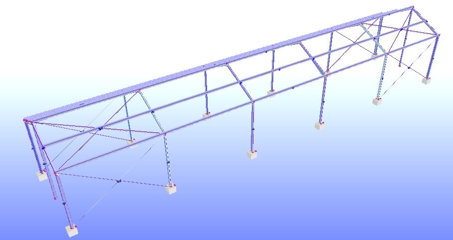 Konstrukcja Hali 6x25x4 150m2 - Bez Pozwolenia Wiata Rolnicza