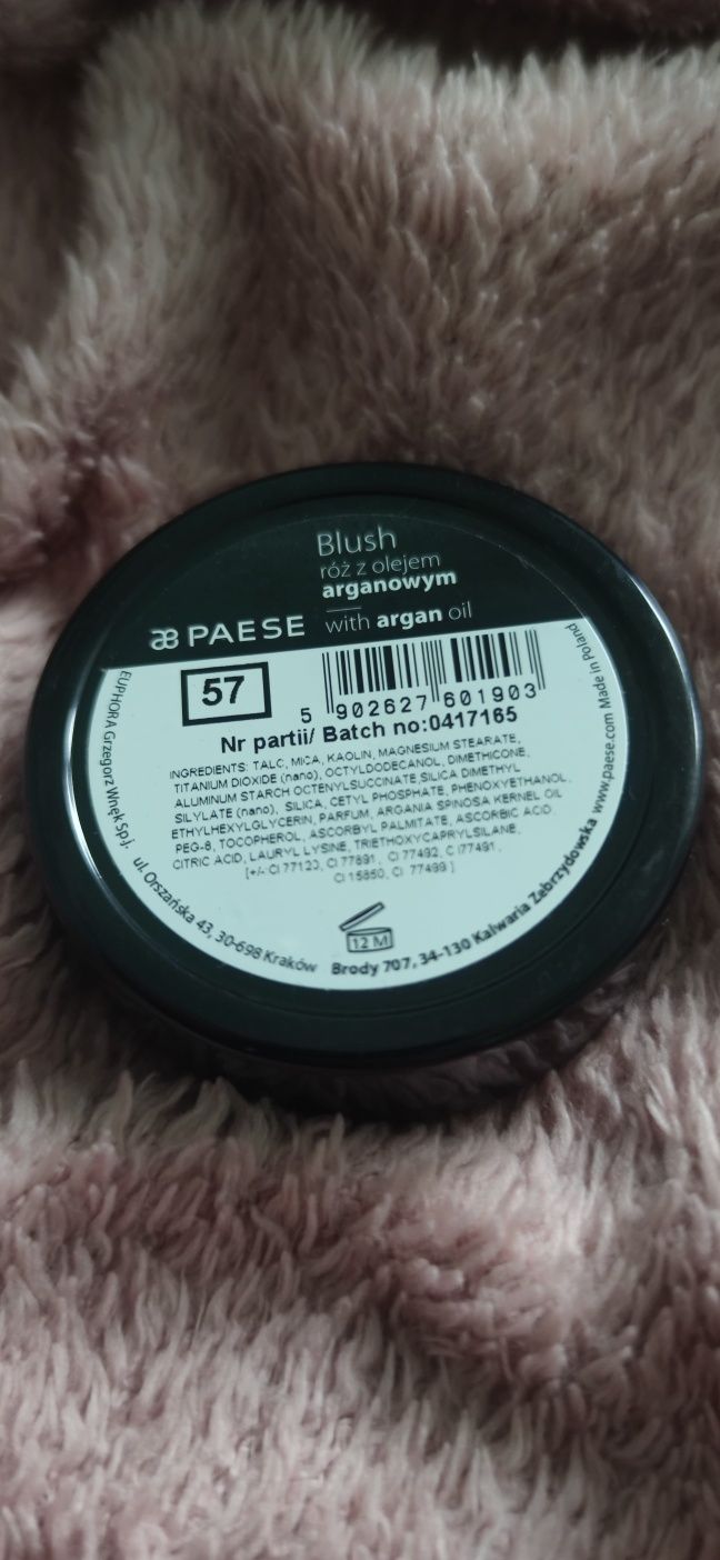 blush róż paese z dodatkiem oleju arganowego 5g