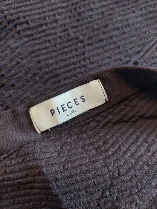 Czarna obcisła  spódnica, miniówa Pieces. Rozmiar L/XL