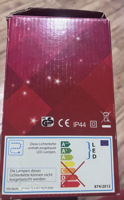 Kurtyna lampki gwiazdy led 200cm