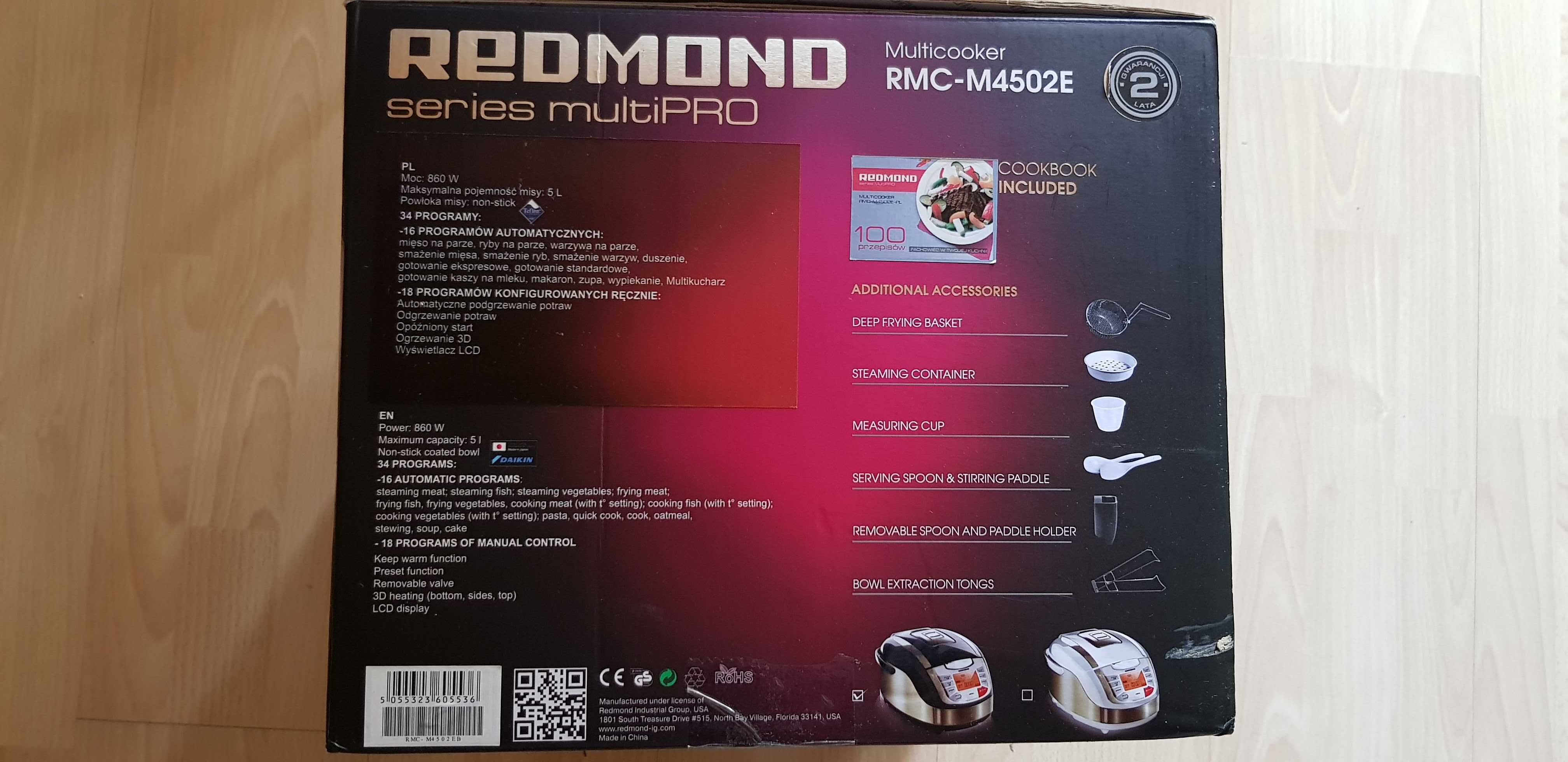 Multicooker Redmond RMC-4502E Nowy, nieuzywany