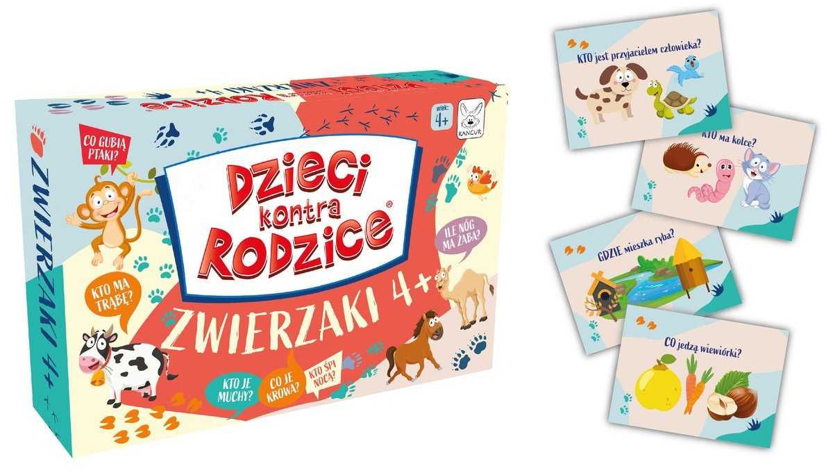 Dzieci kontra rodzice GRA ZWIERZAKI 4+ KANGUR