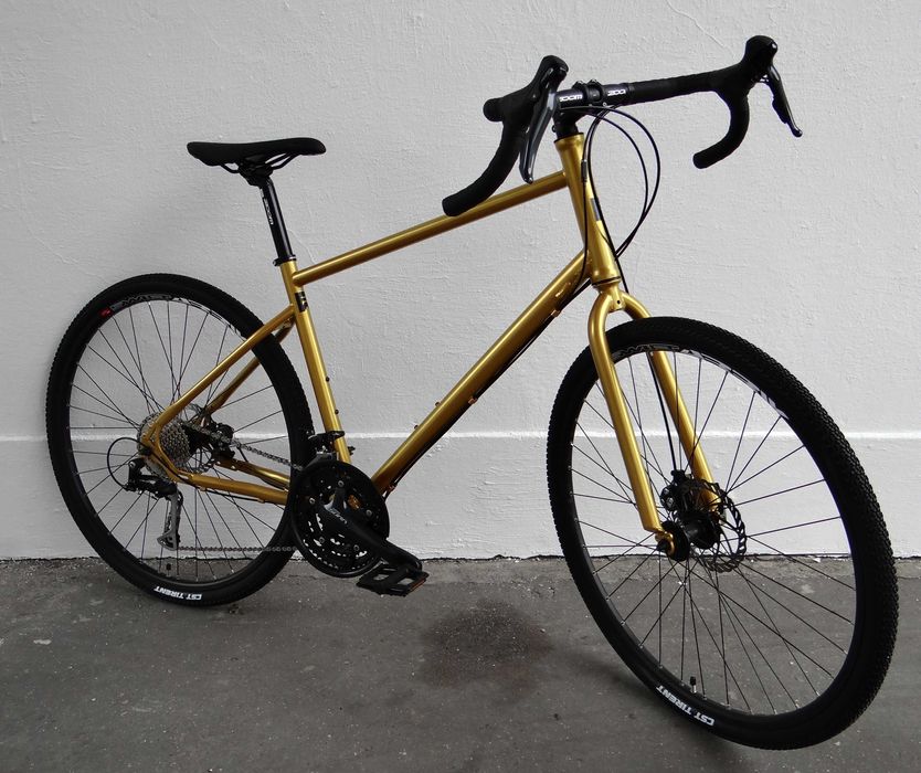 Rower FIXED WARSAW Gravel złoty, ale skromny... gravelowy