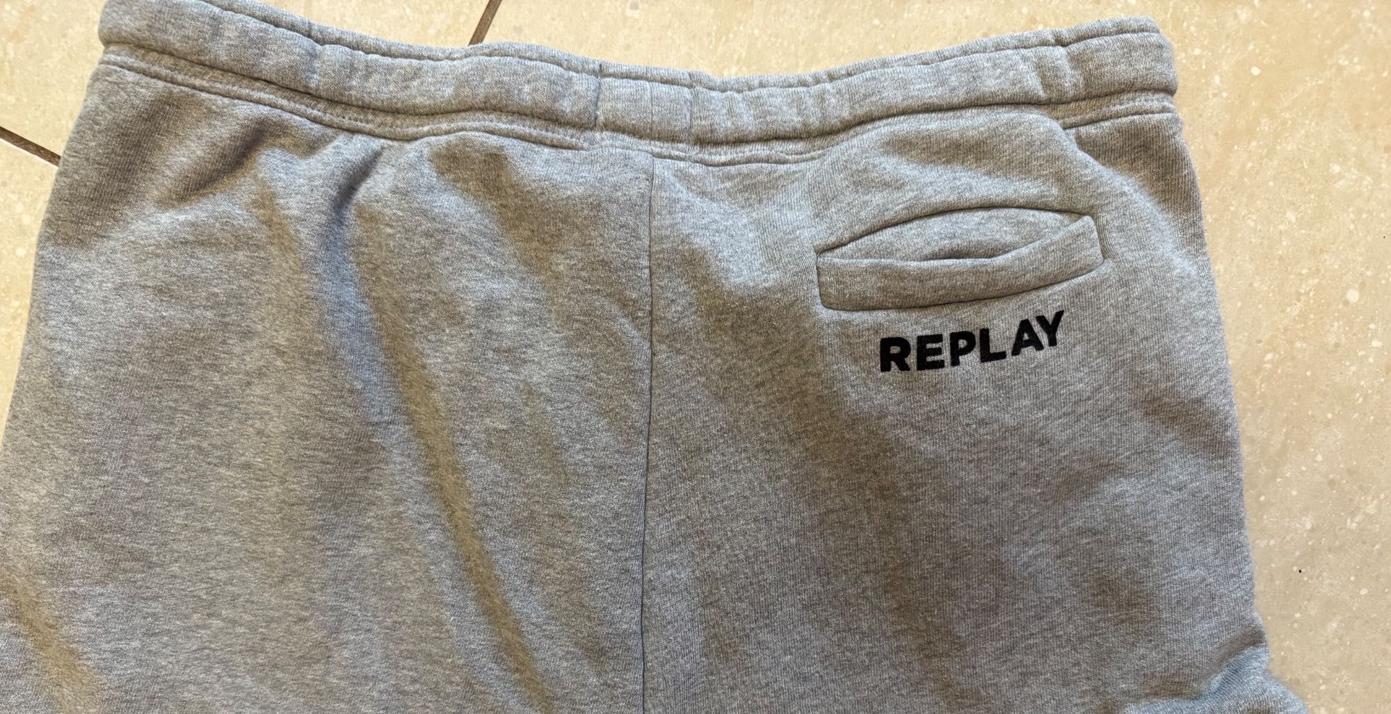 Replay markowe bawełniane spodnie sportowe dresowe uniseks joggery S/M