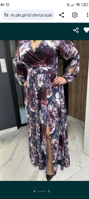 Długa sukienka rozmiar 46