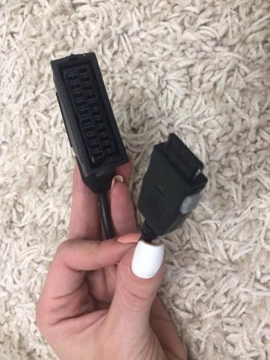 Кабель шнур Scart - Scart переходник телевизор приставка микрофон