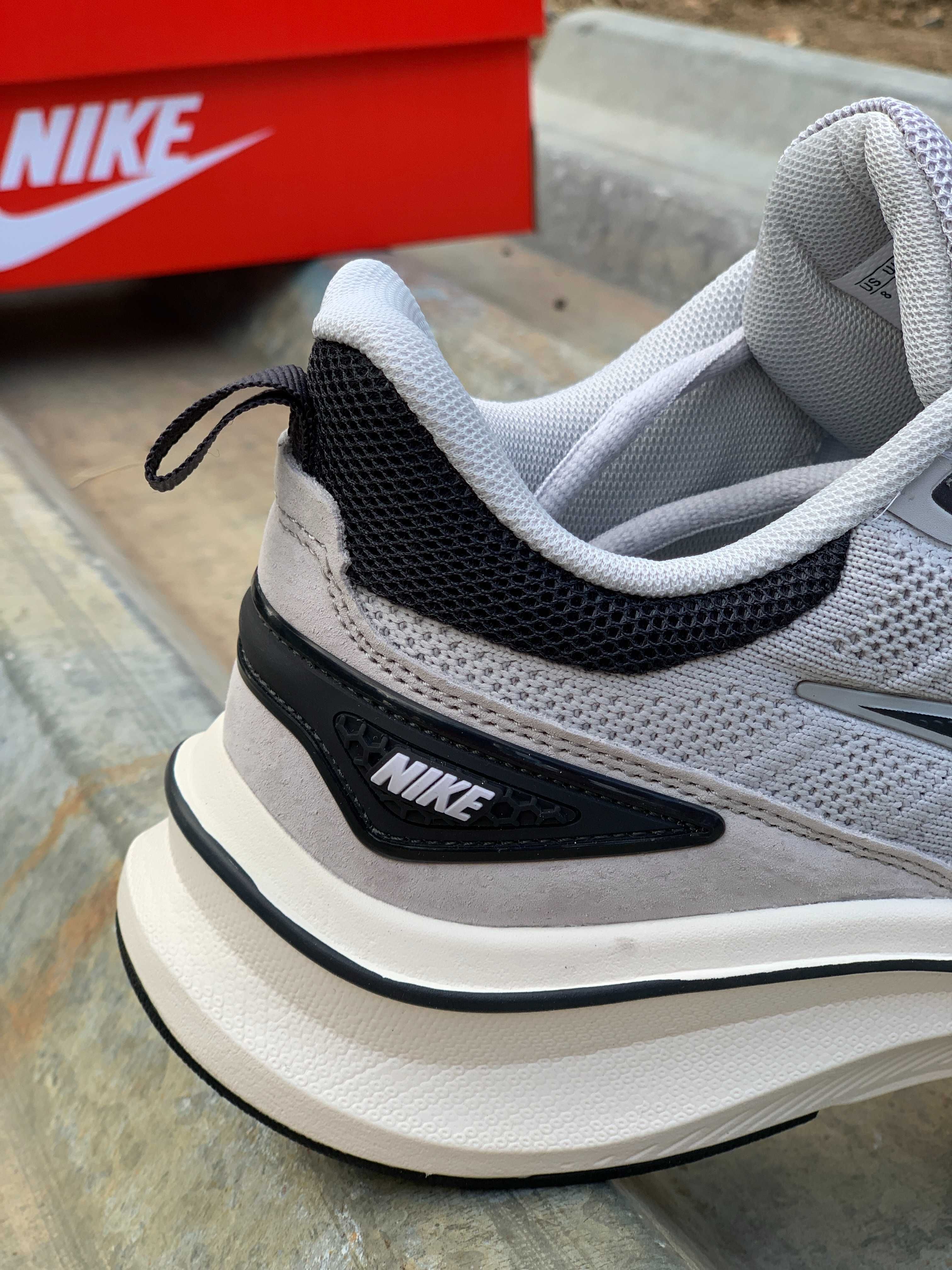 Мужские кроссовки Nike Zoom Winflo (41-45) светло-серые Найк