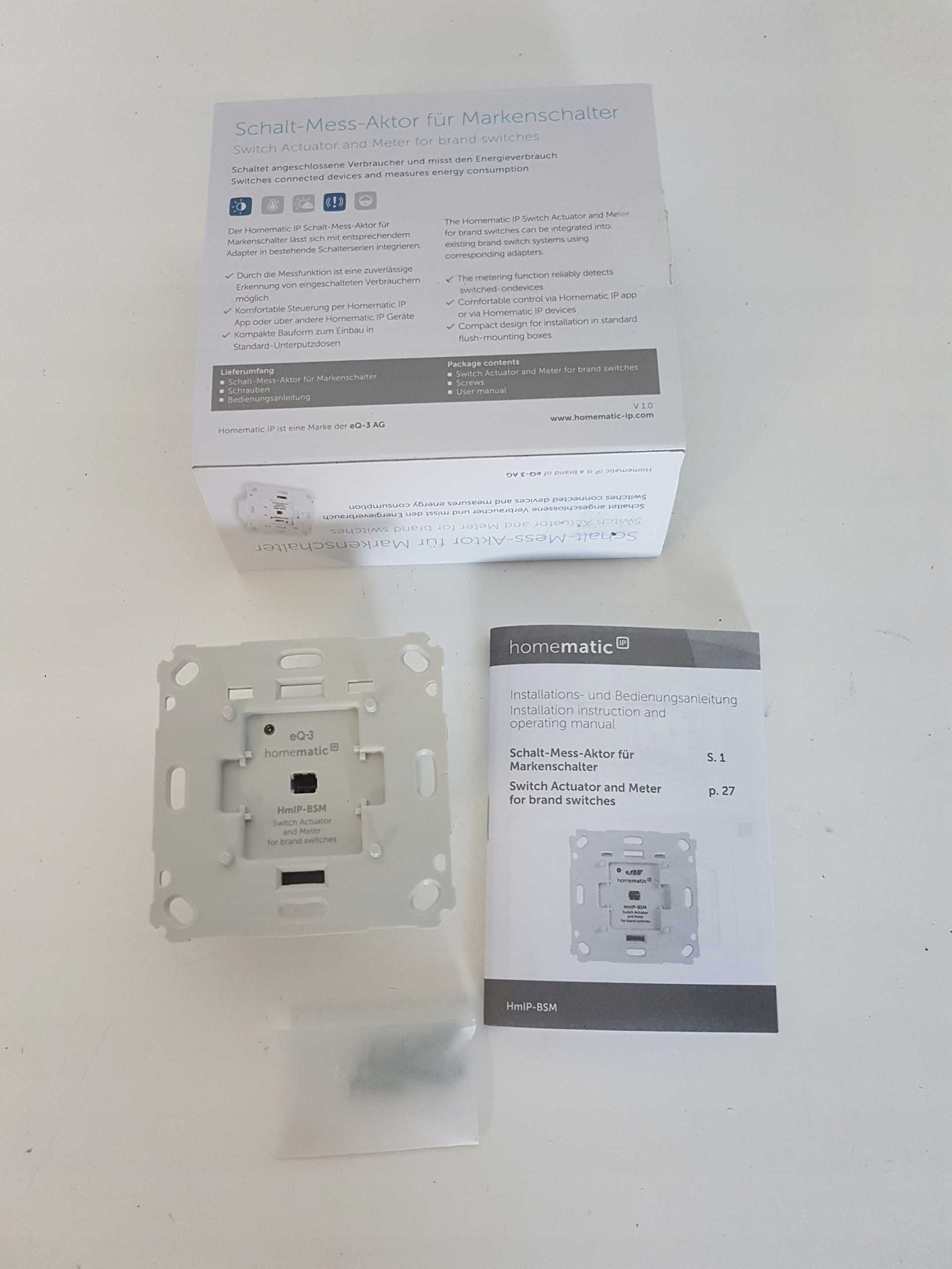 Inteligentny przełącznik eQ-3 Homematic IP