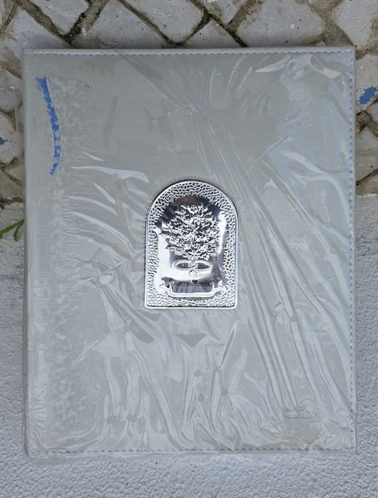 Álbum de casamento com apliques de prata 0.925