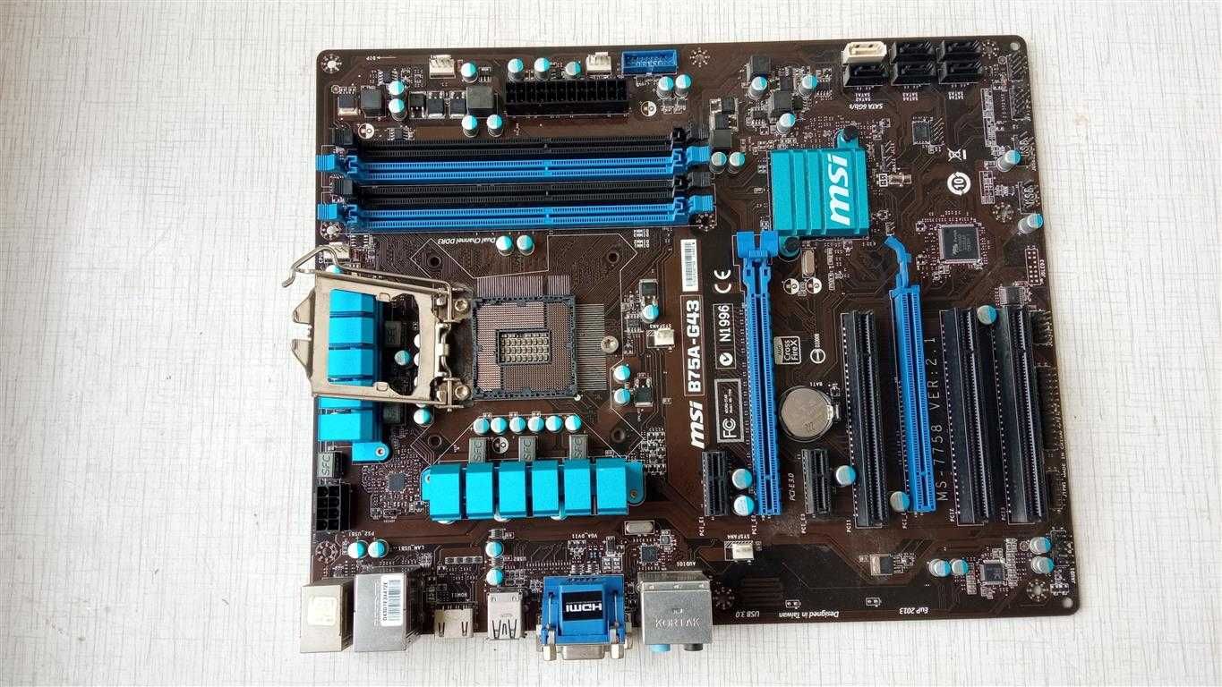 Материнская плата MSI B75A-G43, s1155