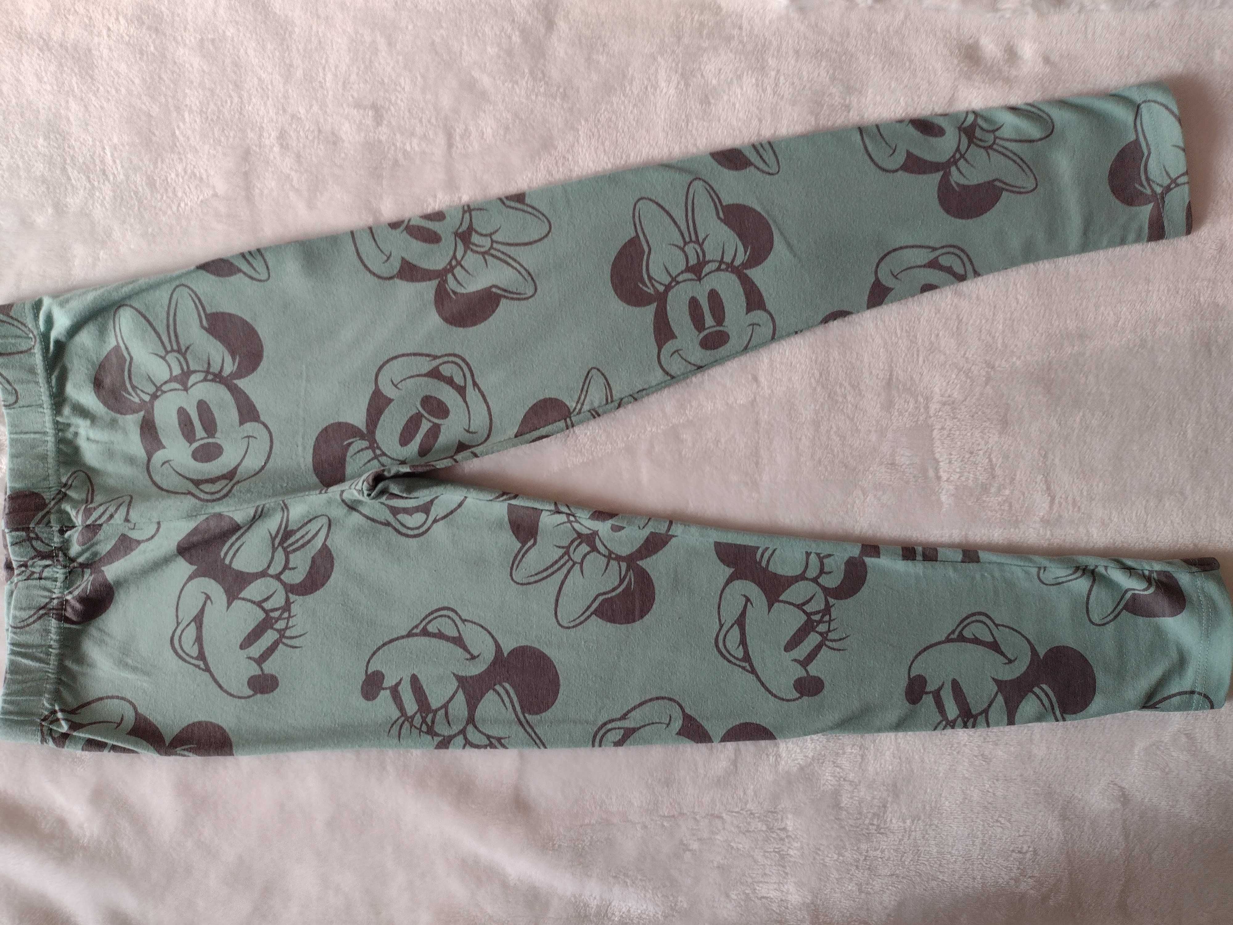 Legginsy z myszką Minnie rozmiar 122 nowe