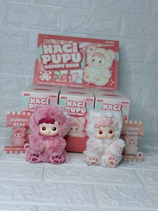 Оригінал ! HACIPUPU Gummy Bear Series-Vinyl Plush Pendant Blind Box