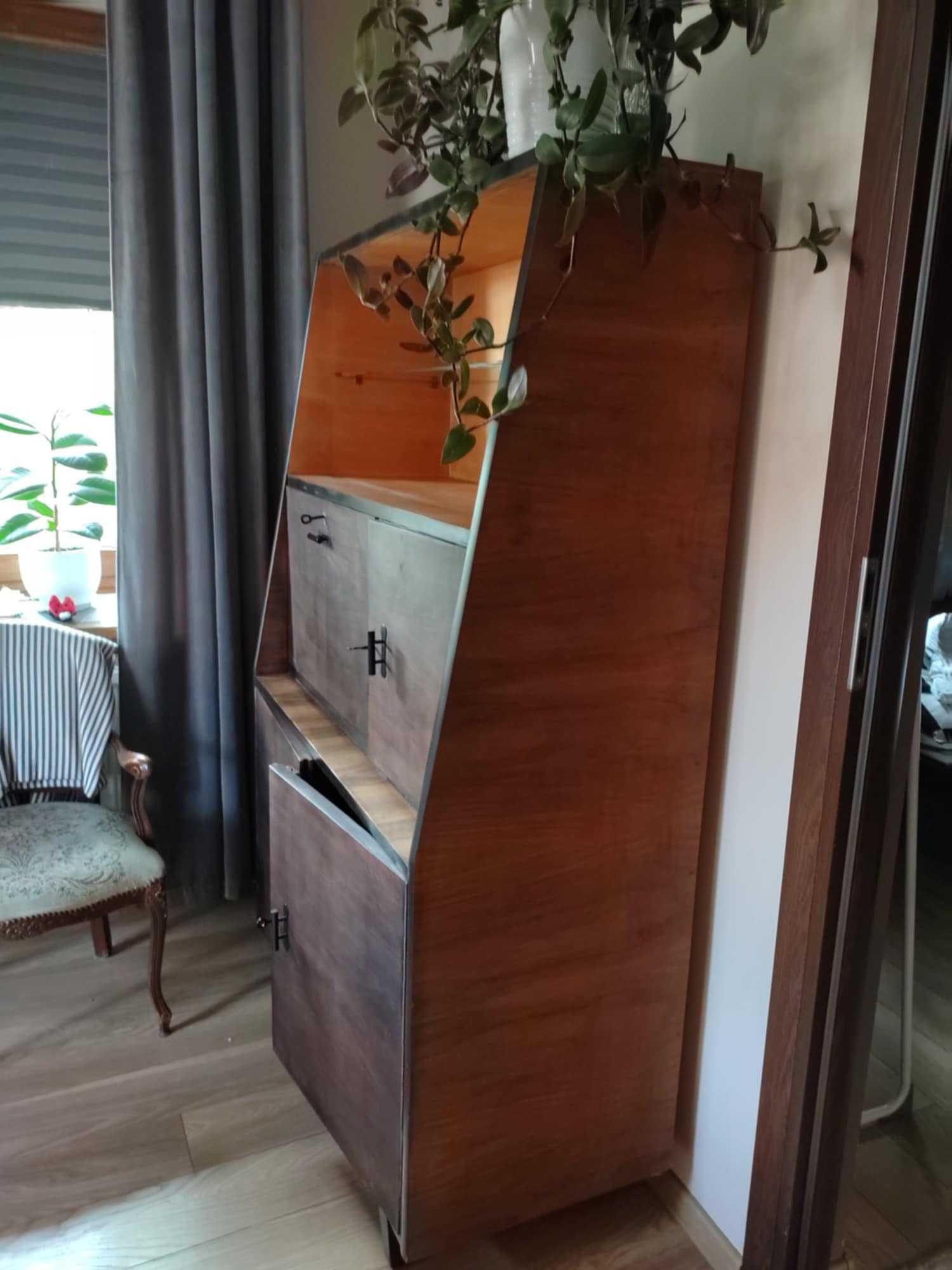 Meble komoda szafa PRL zestaw