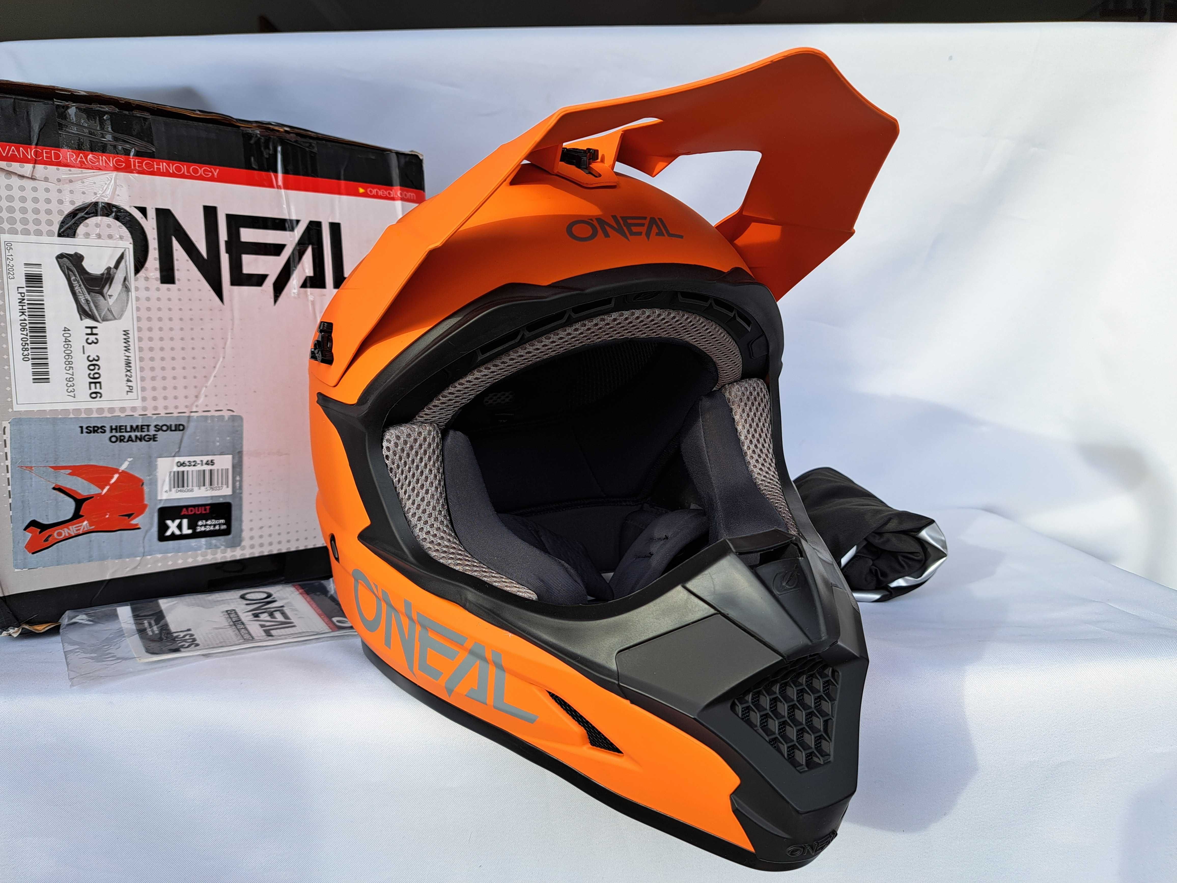 Kask enduro cross O'Neal 1SRS Helmet Solid Orange XL 61-62cm