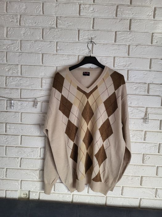 Sweter męski w romby