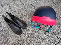 Buty do jazdy konnej sztyblety plus kask toczek