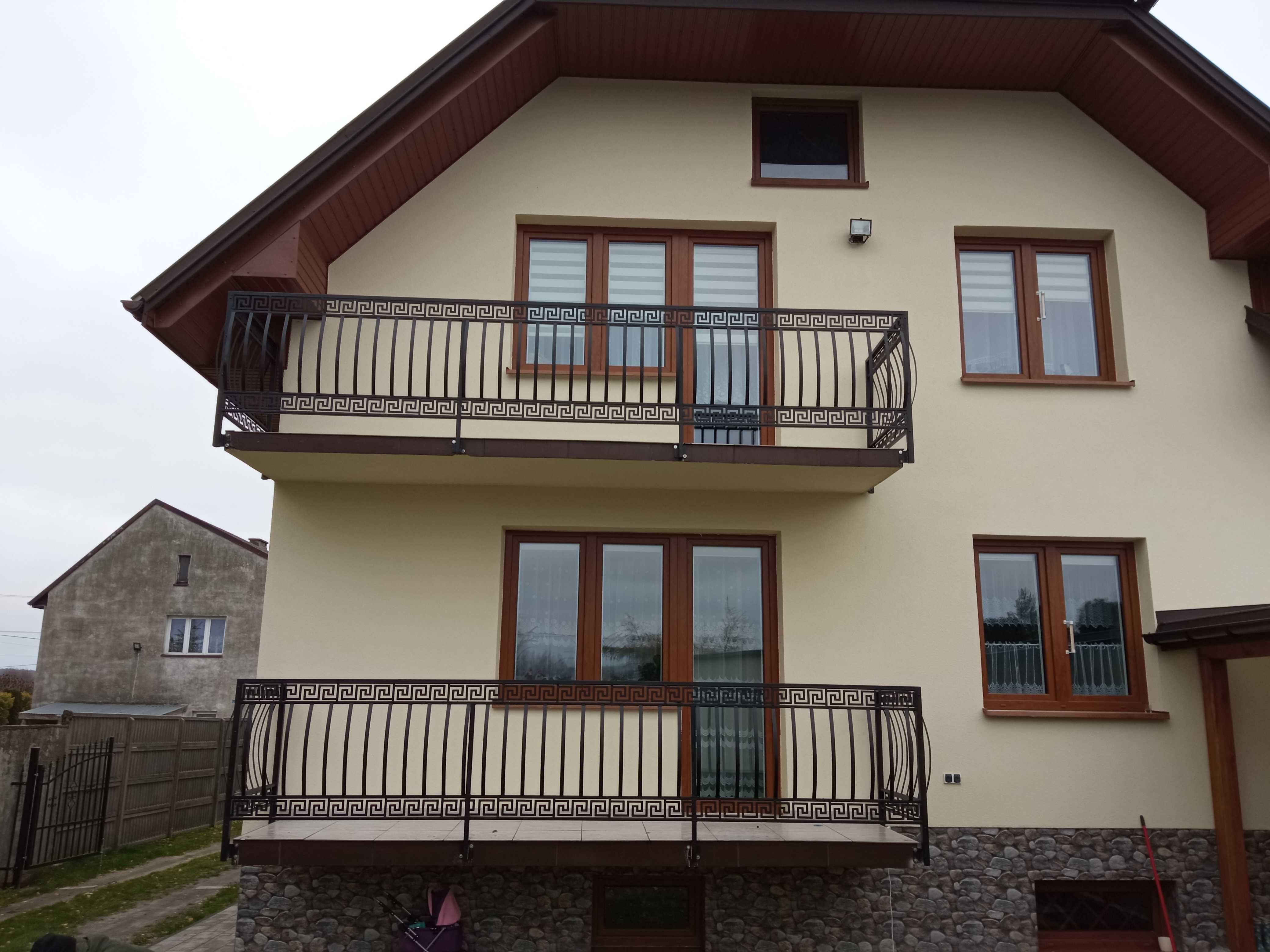 Balustrady balkonowe ze stali, nierdzewne, ocynkowane