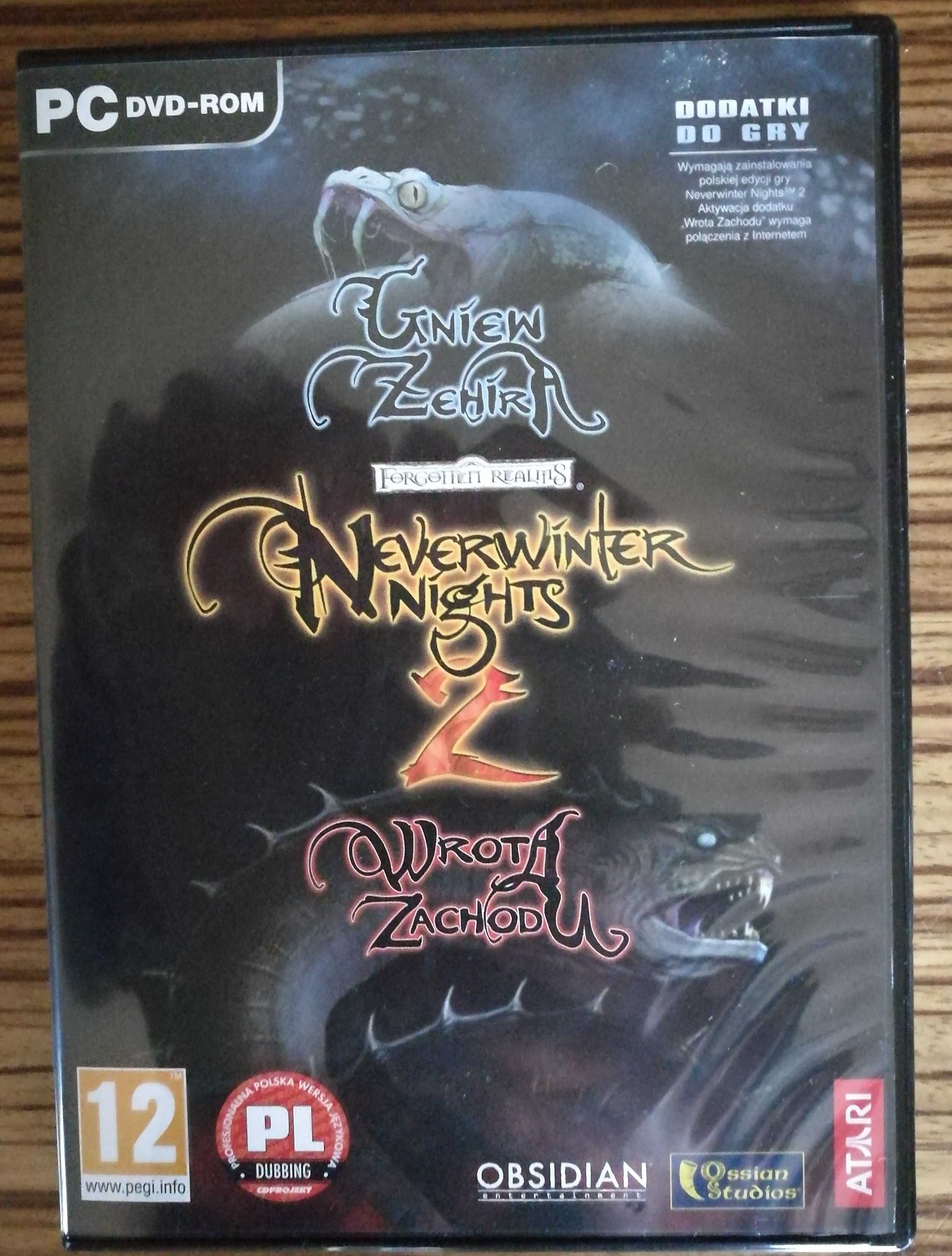 gra PC Gniew Zehira Neverwinter Nights2 Wrota Zachodu klasyka