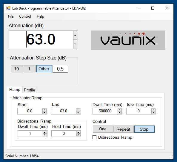 Программируемый цифровой аттенюатор Vaunix LDA-602 Lab Brick