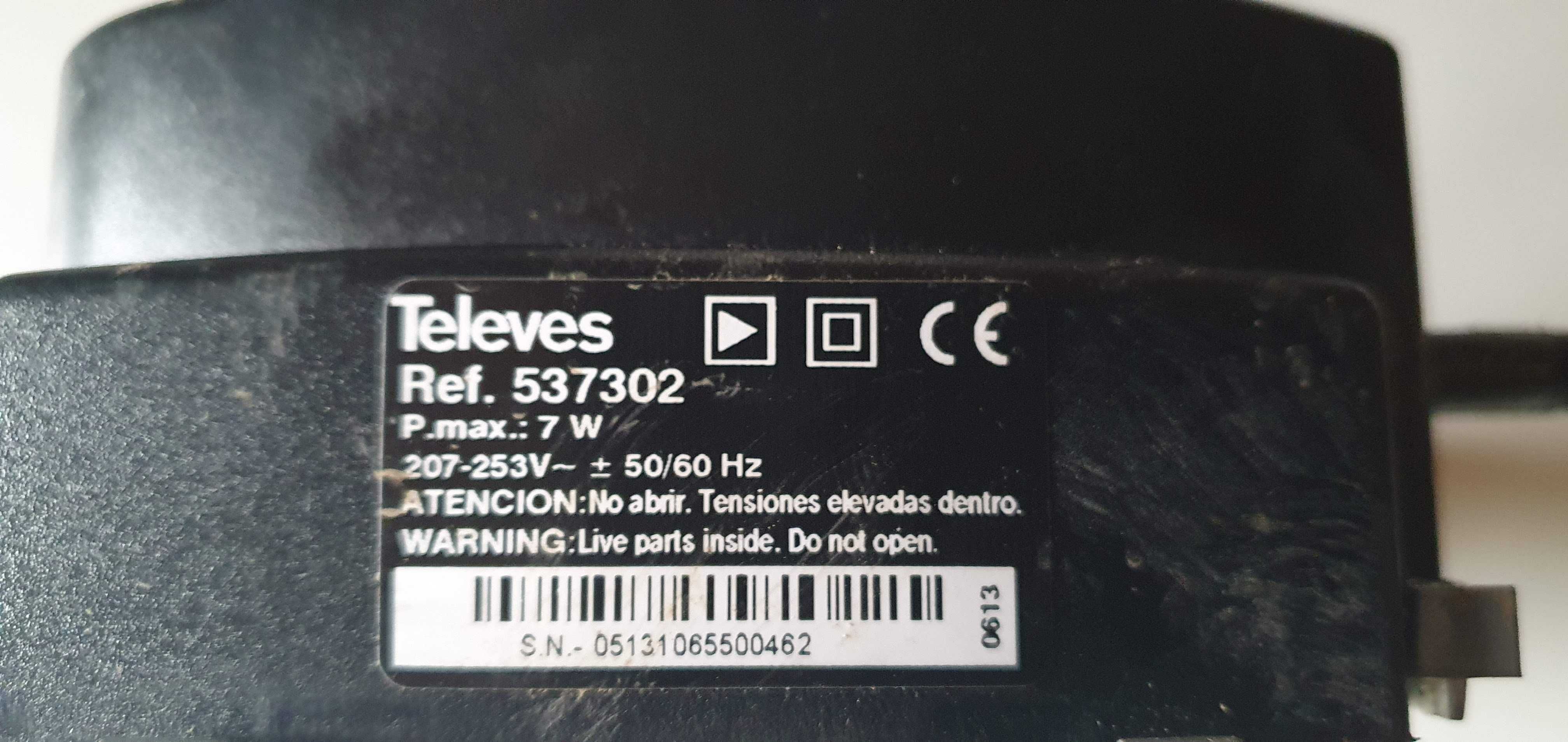 Televes Wzmacniacz DVB-T2 Televes 37dB 8 TV 12V