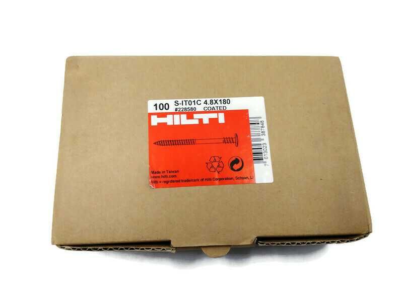 Wkręty HILTI 4.8x180 mm, 100 sztuk/opak, 2 opakowania