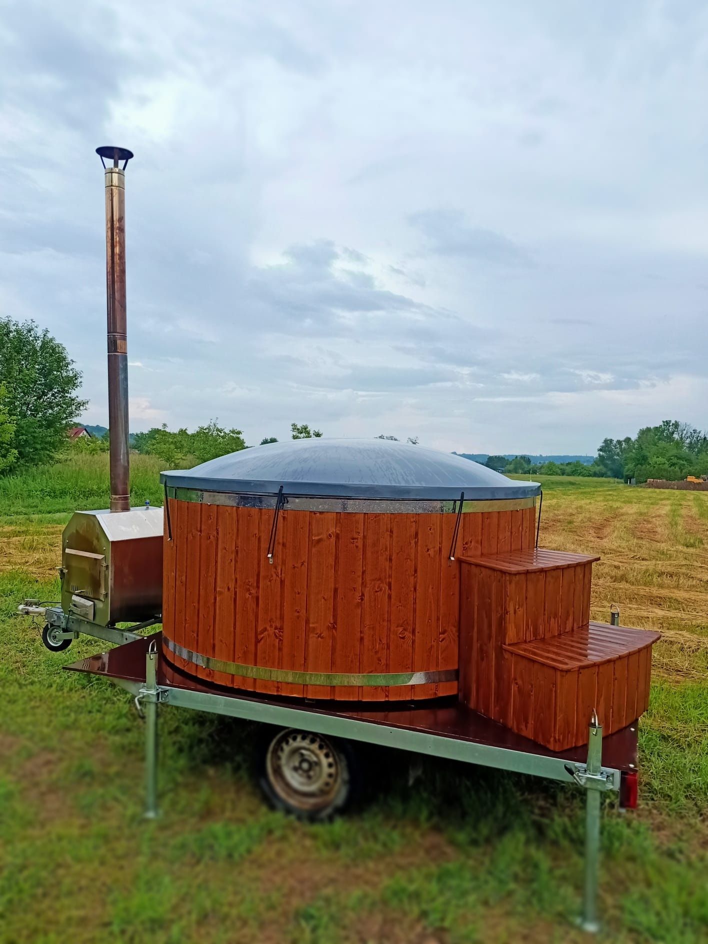 Bania mobilna gorąca, Jacuzzi, hydromasaż, wynajem