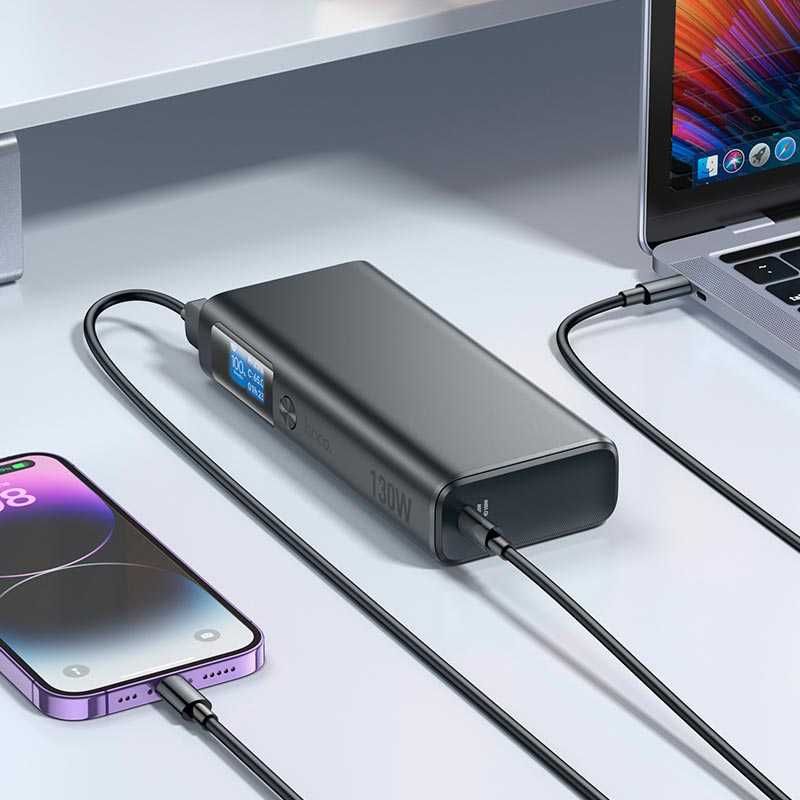 УМБ HOCO Q17B 20000mAh 130W power bank повербанк USB 2Type-C 3A PD QC