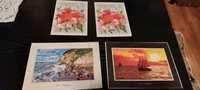 2 pocztówki duży format 20cm x 15cm Morze Bałtyckie z kopertami + grat