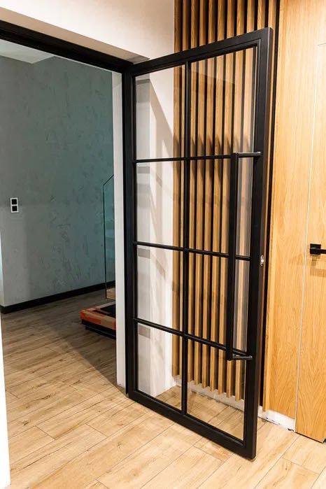 Drzwi LOFT, Loft, Drzwi wiatrołap - pod wymiar, stalowe, ścianka